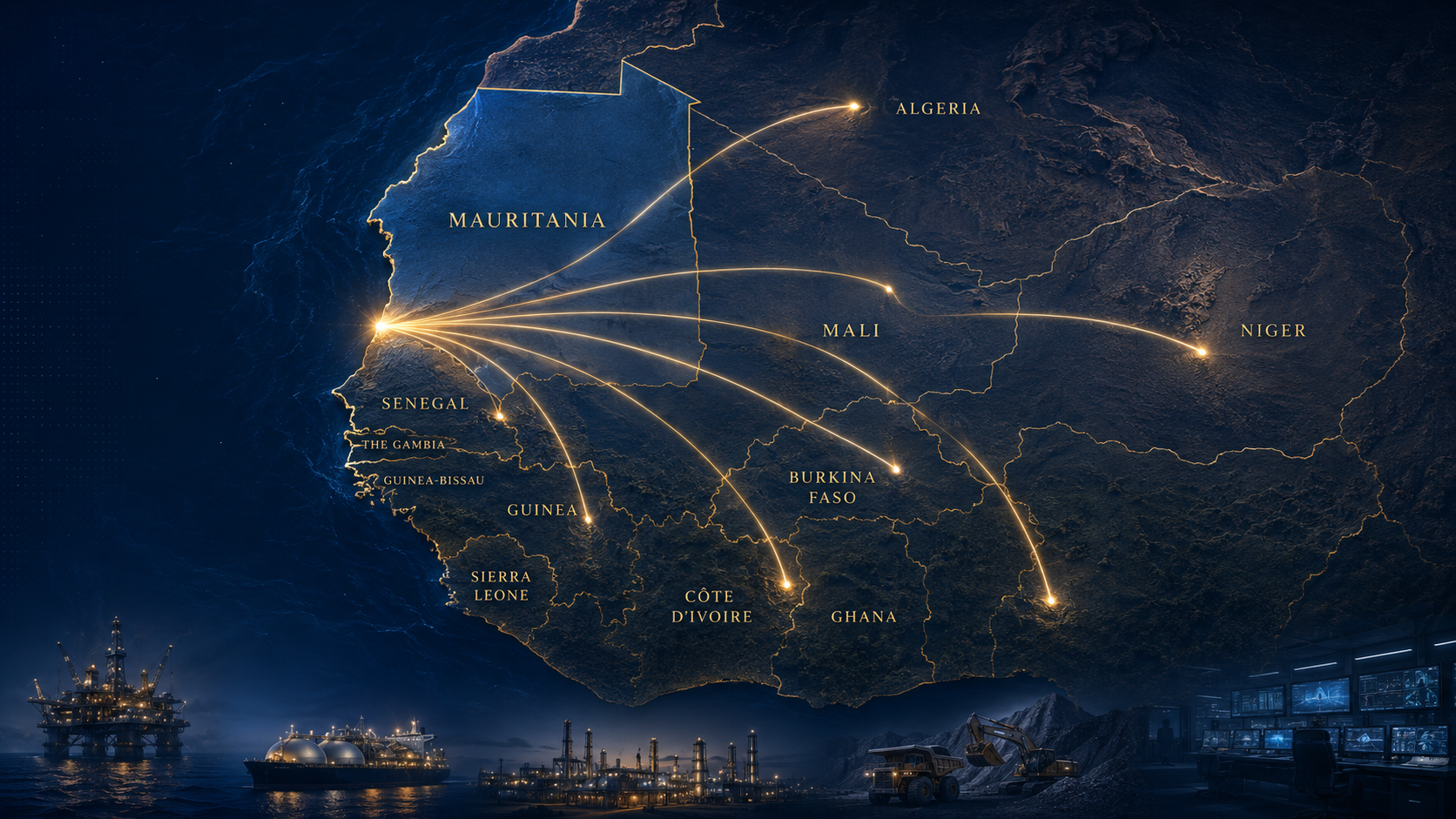 MSGBC Basin and Sahel Corridor regional map